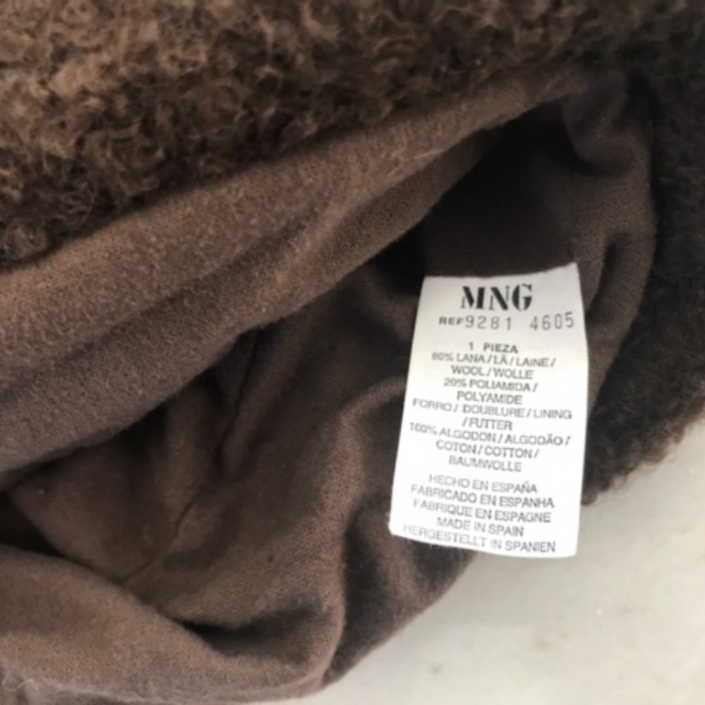 Mango Mng Boucl Button Front Coat & Coordinating … - image 8